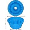 7-Inch Silicone Cake Mold with Matte Surface Reusable Silicone Cake Pan