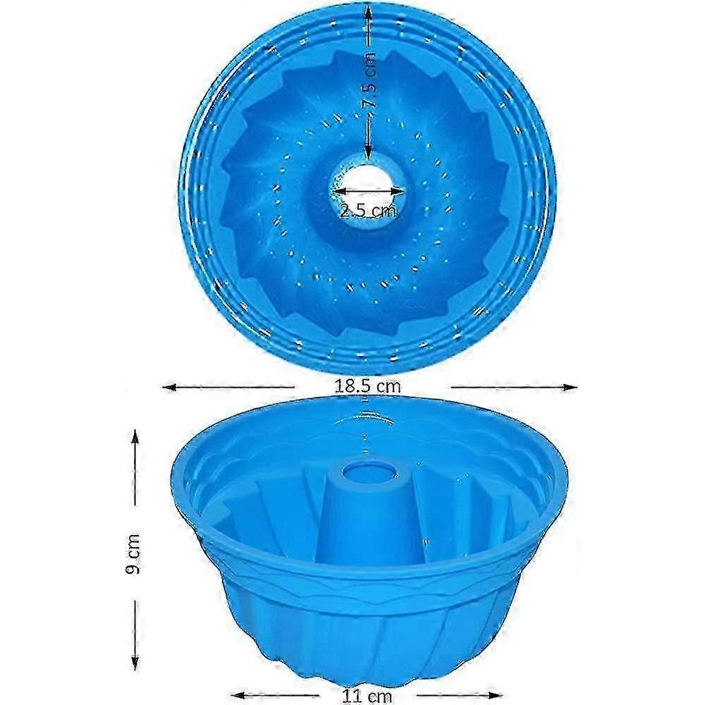 7-Inch Silicone Cake Mold with Matte Surface Reusable Silicone Cake Pan