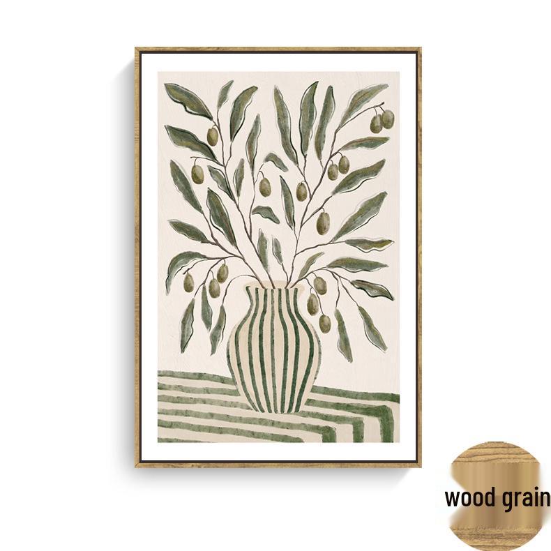 Nordic Minimalist Coffee Shop Wall Art: Modern Canvas with Inner Frame