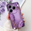 Cover For Tecno Spark 20 Pro Plus Back Bumper Spark 20Pro 20C Colorful Butterfly Flower Painting Phone Case Black Soft Silicone