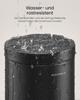 SONGMICS Bathroom Pedal Bin, 0.8 Gallon (3 L) Steel Toilet Bin with Soft-Close Lid, Inner Bucket, for Waste, Bedroom, Ink Black