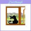 Halloween Cat Terror Shopwindow Wall Stickers Home Decor Room Mural Art Decals