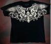 Neues europäisches und amerikanisches Streetwear-Marken-T-Shirt mit Affliction-Flügel-Totenkopf-Print, Gothic High Street Kurzarm-Top