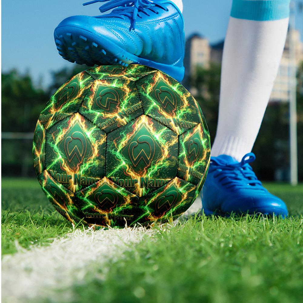 Werder Bremen FC Fashion Size 5 Football Wearproof Non‑Slip Soccer Ball For Sports Training Entertainment Use