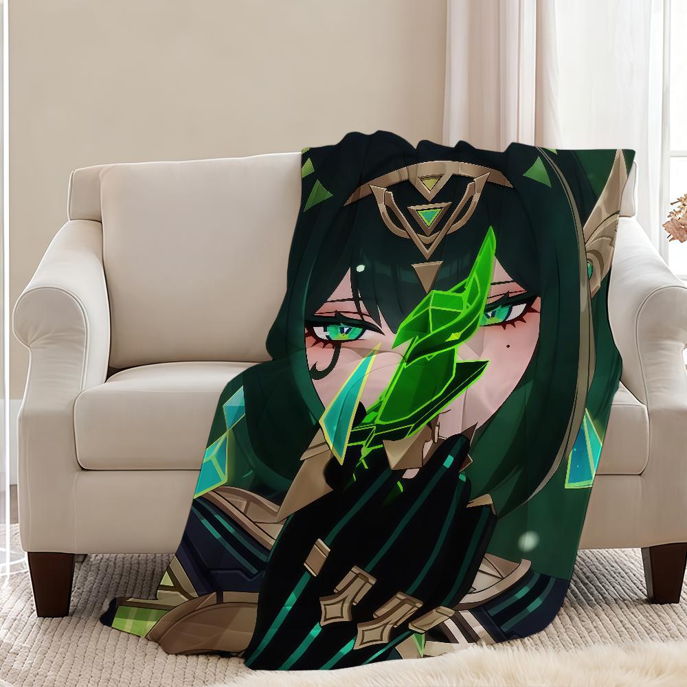 Genshin Impact Nefer Decke Überwurf Super Gemütlich Plüsch Wohnzimmer Sofa Couch Kindliche Geburtstagsgeschenke