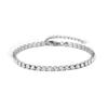 Shiny Cubic Zirconia Bracelet with Rhodium Finish - Baliko
