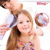 Hair Gem Stamper Kit Blingling Hair Jewels for Girls Toys Hair Styling Tool with Reusable Shining Diamonds Pretend Play Toy Gift