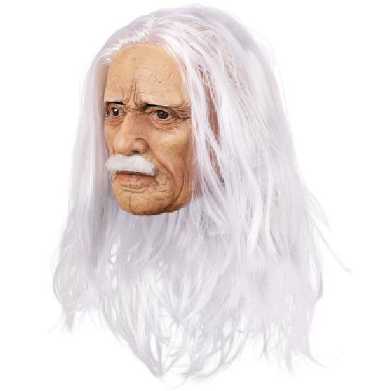 Halloween new product: Old man mask, old lady headgear costume props, latex bald head cover