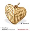 European & American Style Heart-Shaped Rhinestone Stainless Steel Pendant Necklace Accessories