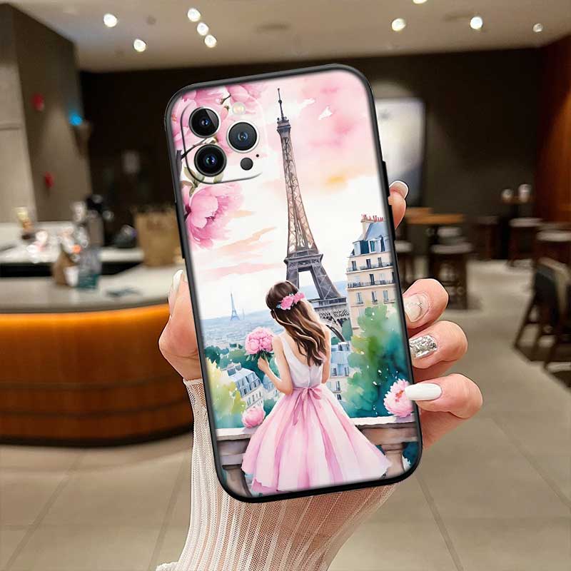 RE49 Paris Eiffel tower New High-End Shell Phone Case for iPhone SE X XS XR 16E 17 11 Pro Max 8 7 6 6s Plus Air
