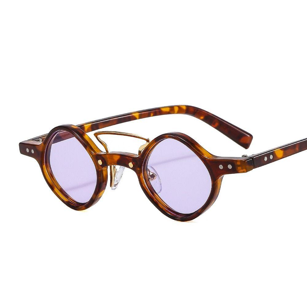 Retro Anti-UV Sunglasses Small Round Square Retro Steam Punk Glasses Cycling Sunglasses  Men