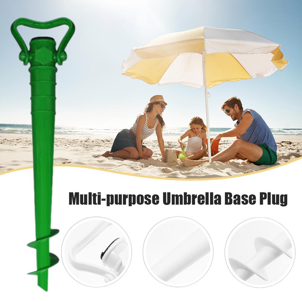 Ground Spike Beach Umbrella Holder Antirust Beach Parasol Stand Ground Spike for Beach Wild Fishing Beach Umbrella Holder
