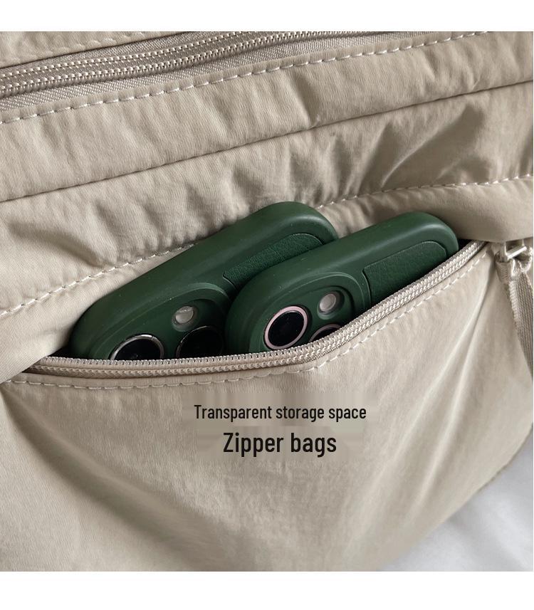Korean Style Versatile Nylon Shoulder Bag - Large Capacity Crossbody