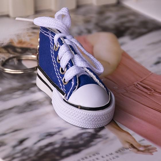 Colorful Canvas Shoes Keychain - Creative Casual Bag Pendant & Car Key Accessory Gift