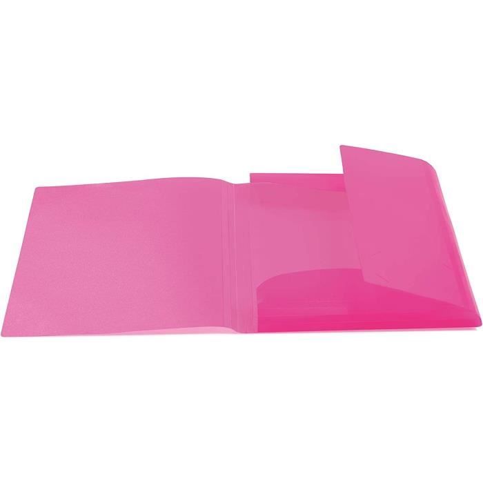 Chemise À Élastiques, PP, A3, Rose Translucide