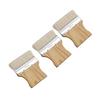 Package Artist Paint Brushes 3 Measurements Wool Blend Bristles Strong Wooden Pulls Perfect For Canvas Fabric Crafts And DIY Art Projects