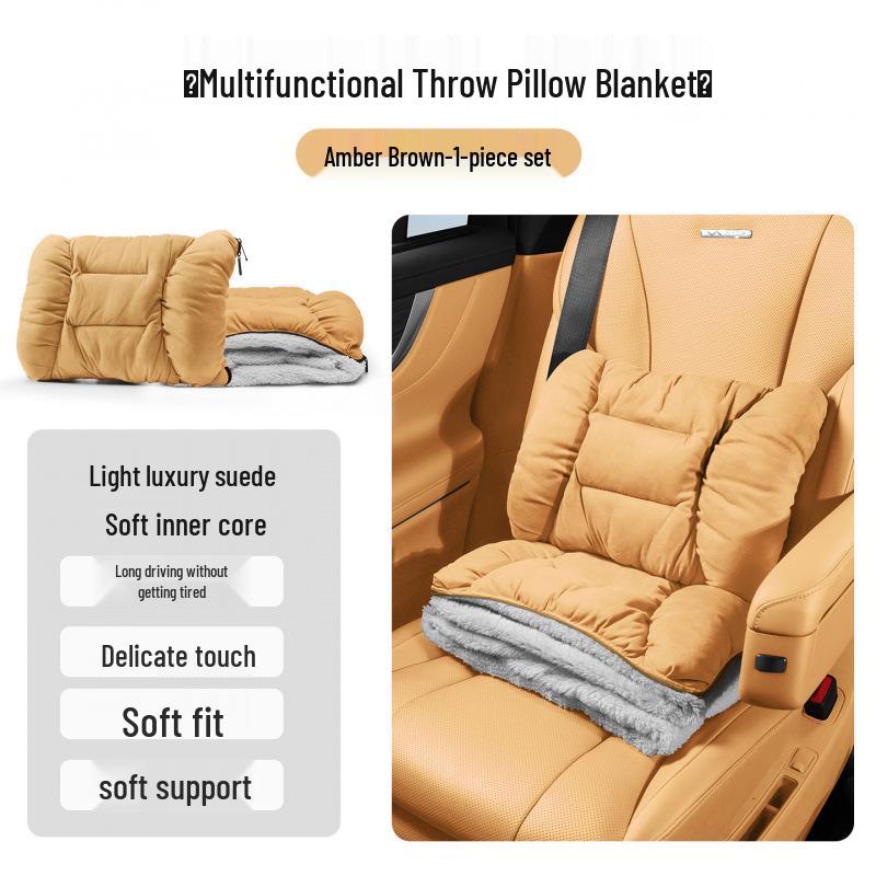 Trumpchi E8 Flannel Headrest & Lumbar Support for Legend M8, Master Neck Pillow for GS3, Ying Su M6, GS8.