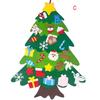 DIY Felt Christmas Tree Christmas Decoration for Home Navidad 2025 New Year Christmas Ornaments Santa Claus Xmas Kids Gifts