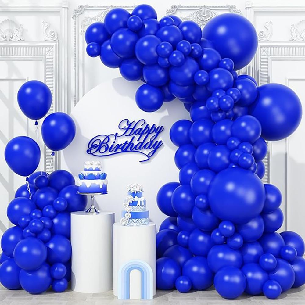 110pcs Birthday Party Decor Balloons Garland Royal Blue Ballon Arch Kit Gender Reveal Baby Shower Bride Shower Decoration Globos