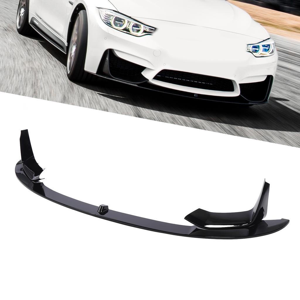 Front Bumper Lip Spoiler Splitter Glossy Black Sporty Look Front Lip Spoiler Splitter Body Kit for F82 F83 M4 F80 M3