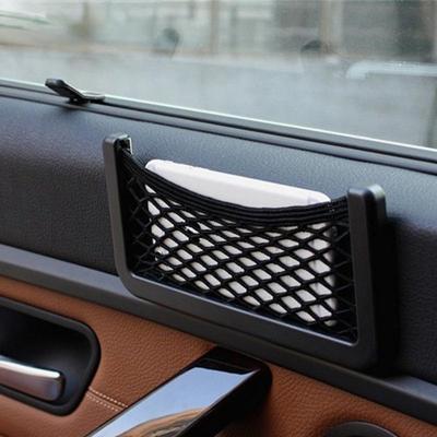 Car Sticker Net Pocket Mobile Phone Holder Car Storage Bag Storage Car Universal Accessories