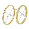 Stainless Steel Bracelets On Hand 6mm 4mm Bangles For Women Jewelry Lady Girl Women's Fashion Rhinestone Titanium Designer Gifts