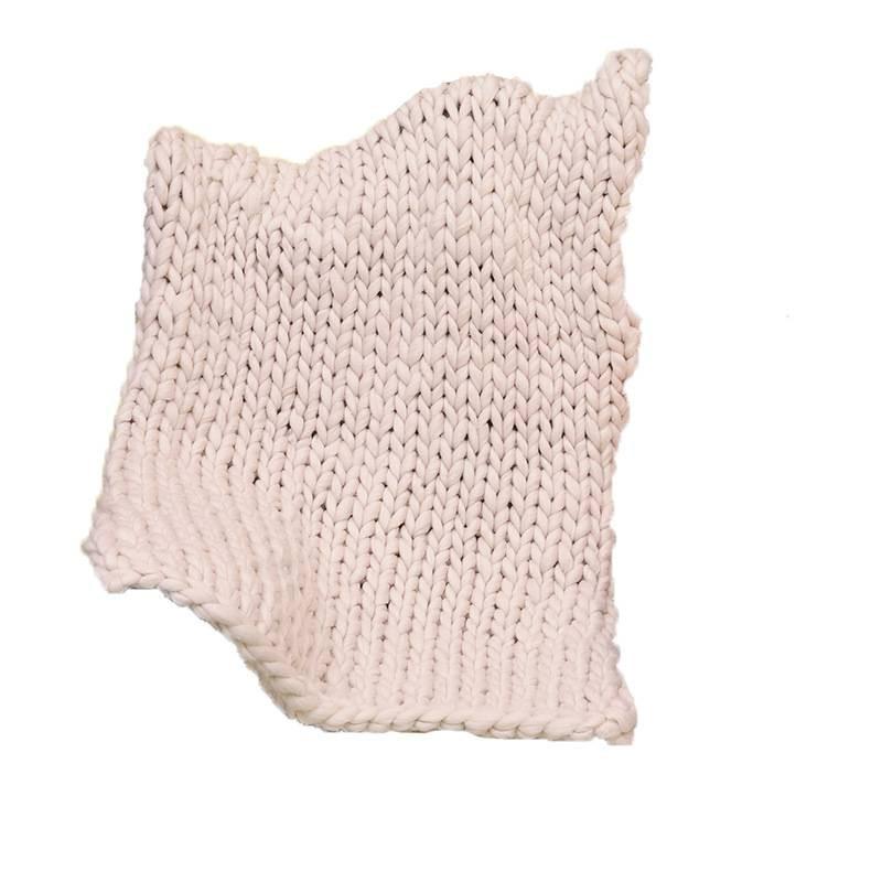 Bearaby Weaving Ultra Coarse Blanket With Solid Color Design For Household Daily