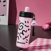 COOKER KING 600ml Insulated Cup with Tea Strainer Straw Thermos Cup Stainless Steel Vacuum Flask Girls Students Hot & Cold Flask