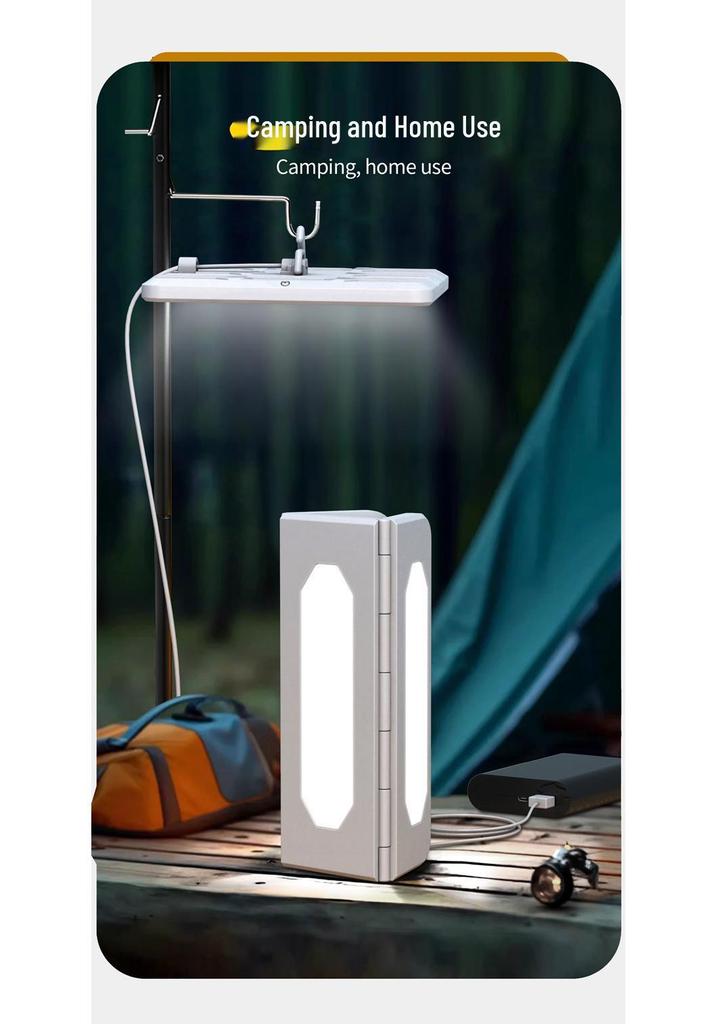 Portable USB Rechargeable Camping Light: Multi-Use Emergency and Tent Lighting