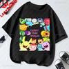 Camiseta Happy Tree Friends Estilo Kawaii Lindo Abrazos Dibujos Animados Gráfico Manga Corta Camiseta Oversize Casual Divertido Ropa Y2k