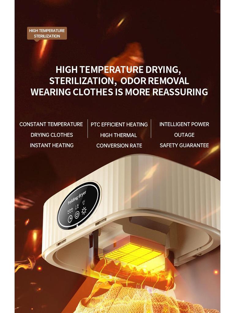 Compact Portable Clothes Dryer for Dorms and Travel - Ideal for Baby Clothes, Stackable Design