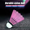 1Pcs Pink Imitation Nylon Ball Durable Badminton Outdoor Plastic Nylon Practice Game Training Use