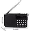 Mini Portable Radio Handheld FM Radio Supports USB TF MP3 Music Player Outdoor Indoor Speaker Rechargeable with Cable Dropship