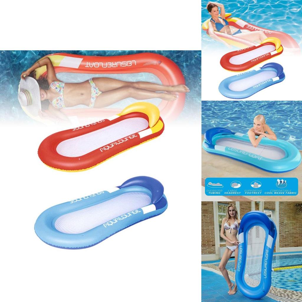 Wholesale Inflatable Floating Lounge Bed With Backrest Comfortable Adult Pool Sofa