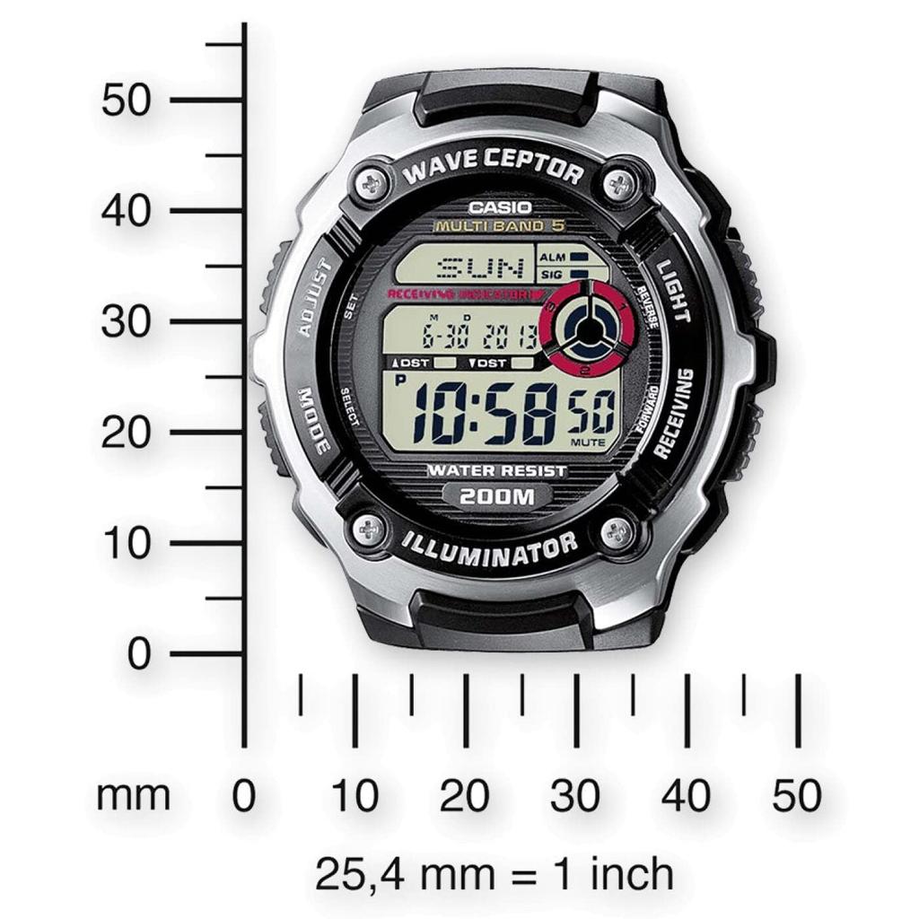 Casio Wave Ceptor Digital Watch Black WV-200R-1AEF Men's