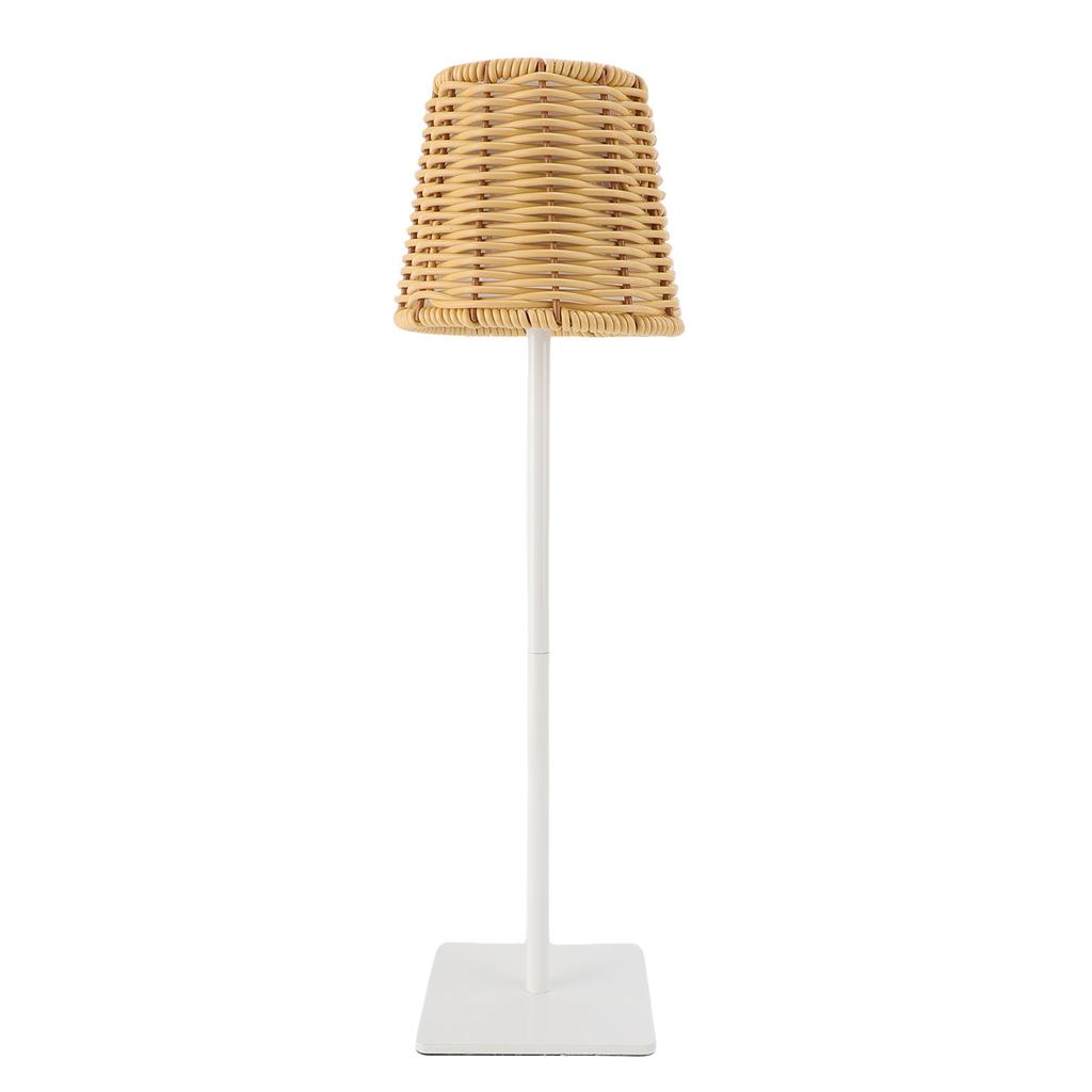 LED Tischlampe PC Rattan Geflochten 120LM 3 Farben Touch-Steuerung Wiederaufladbares Nachtlicht für Wohnzimmer Schlafzimmer Bar