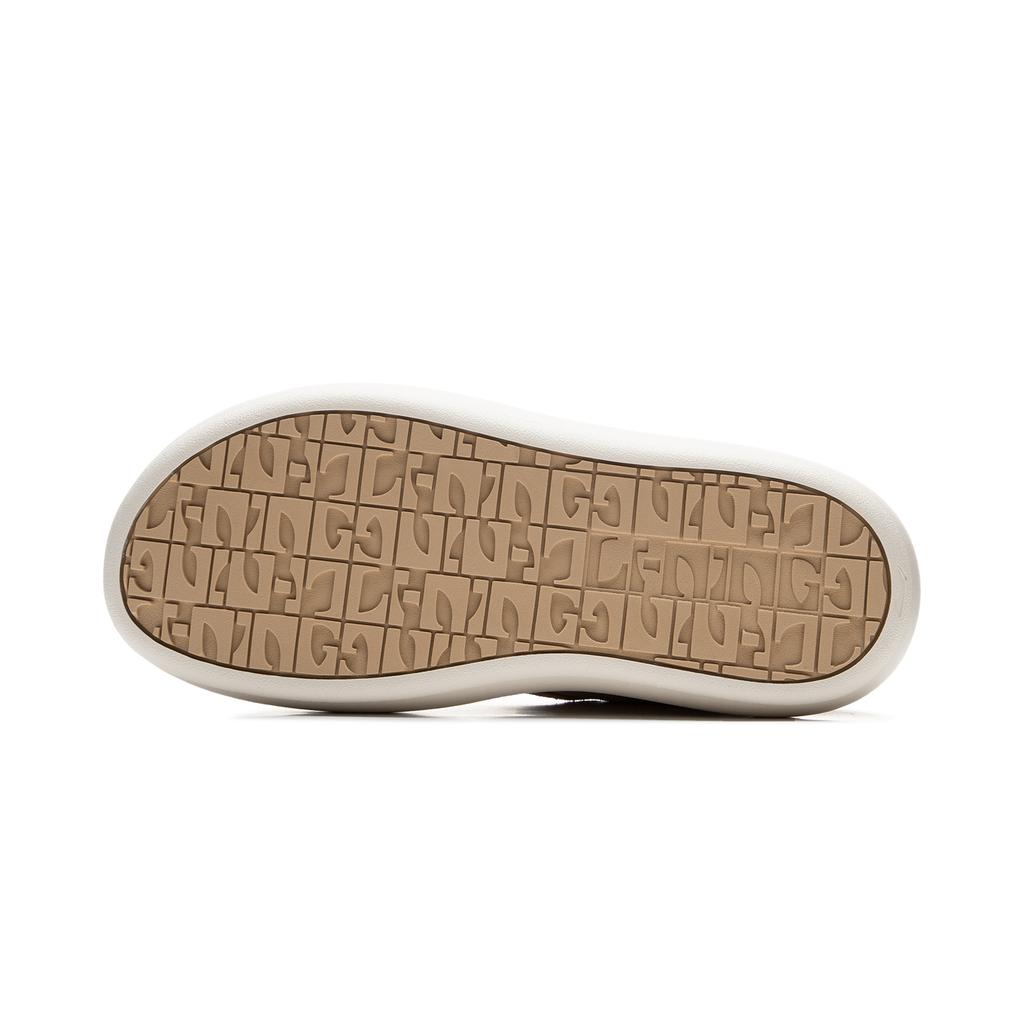 Li Ning Cream Puff Platform Thermal Abrasion Resistant Low top Skateboard Shoes Women's Tea Brown AZGU068-4