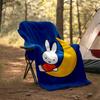 1pc Miffy4 Theme Blanket - Digital Print, Polyester, Cozy for All Seasons, Perfect for Outdoor, Camping, and Travel