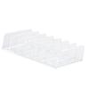 Clear Clear Makeup Palettes Organizer Plastic 7 Slots Design Cosmetics Stand Rack Transparent Eyeshadow Palette Organizer