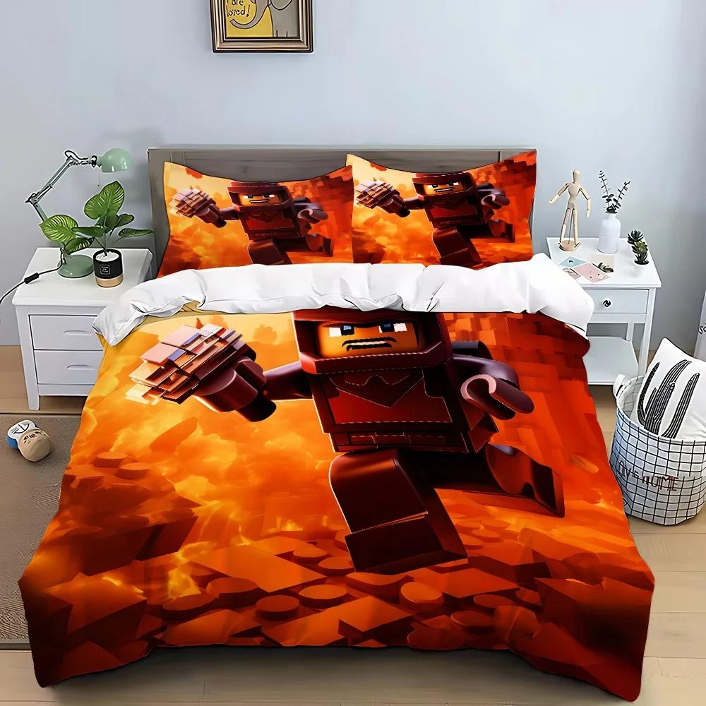 Game Duvet Cover Pillowcase R-Robloxes Bedding Set Adult Boy Girl Bedroom Decoration Children Single Double Size