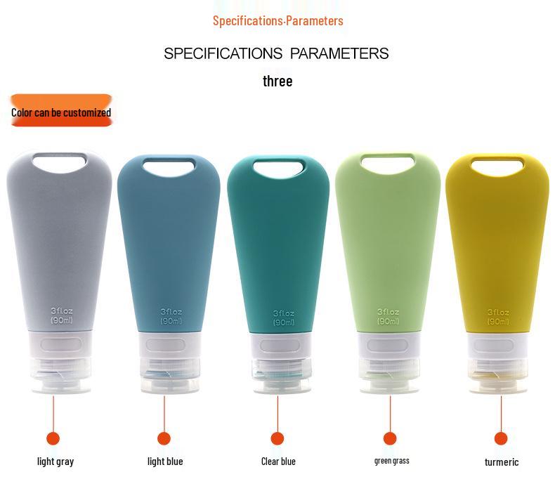 2022 Silicone Travel Bottle Set with Hanging Holes