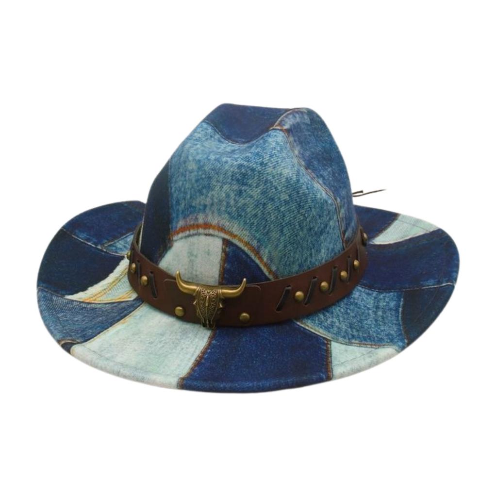 Travel Photography Vacation Stage Performance Jazz Hat Ethnic Style Fashion Street Shot Felt Hat Western Retro Cowboy Hat