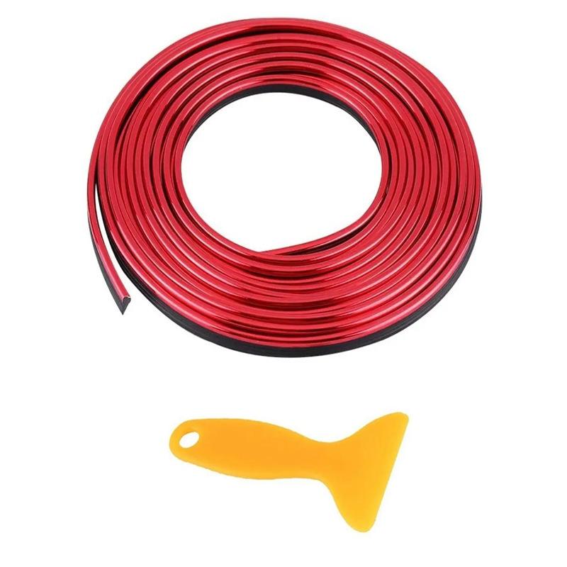 5M Universal Car Moulding Decoration Strips - Flexible Interior Trim for Dashboard Doors Panels - DIY Auto Styling Upgrade Kit