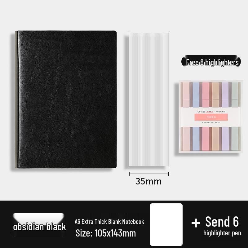 Verdicktes A6 Blanko Skizzenbuch für Schüler – Kleines, einfaches Zeichen-/Tagebuch