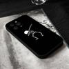 Skeleton Skull Phone Case Black Silicone Soft Shell For IPhone 17 16 15 14 13 12 11 Air Pro Max Plus Hot Sale