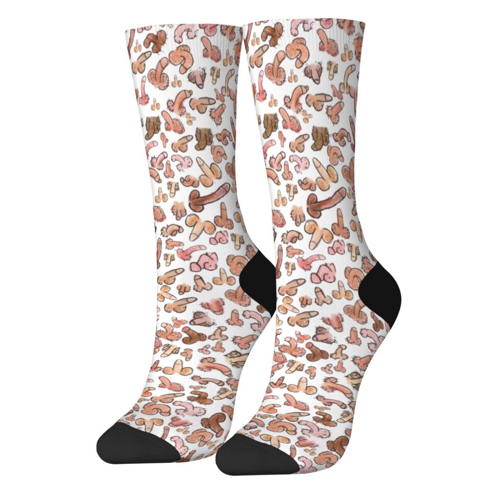 Dick's penis fashion new favorite print unisex soft skin-friendly breathable elastic Harajuku style daily wear medium soc socks