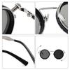 1Pcs Round Sunglasses Adjustable Retro Polarized Dimming Sun Glasses For Outdoor Travel Punk Eyeglasses Shades UV400