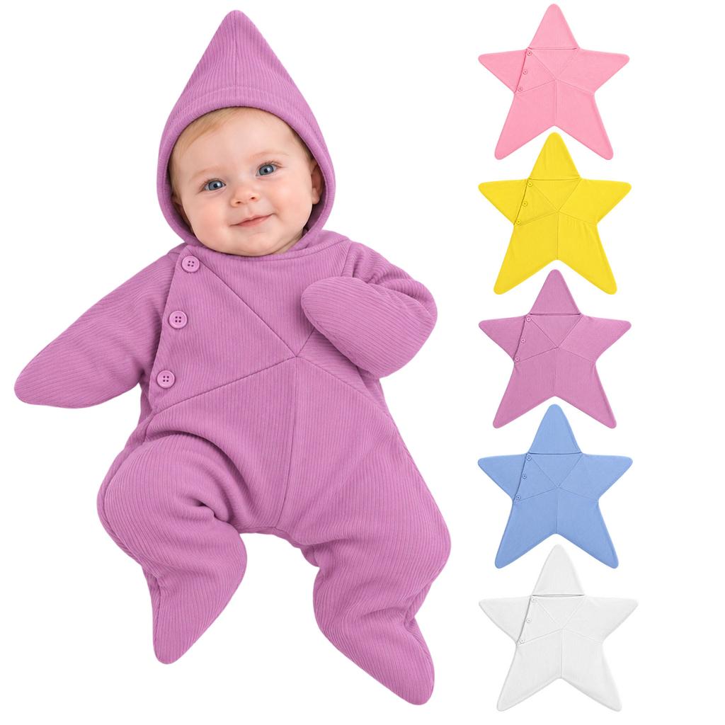 Print Sleeping Bag Set with Pajamas Infant Sleepwear for Bedtime and Naps