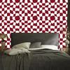 Wallpaper Casual Checkerboard Red and White 50x1000