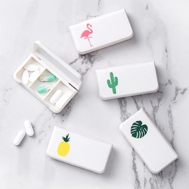 Portable Mini Pill Box Medicine Boxes 3 Grids Travel Home Medical Drugs Tablet Empty Container Home Holder Cases Storage Box